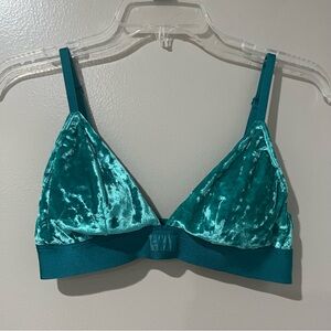 Victoria’s Secret Teal Velvet Bralette